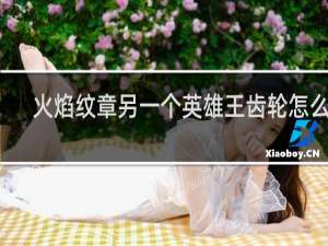 火焰纹章另一个英雄王齿轮怎么用
