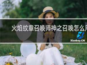 火焰纹章召唤师神之召唤怎么用