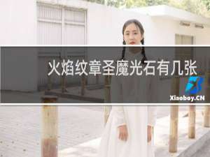 火焰纹章圣魔光石有几张