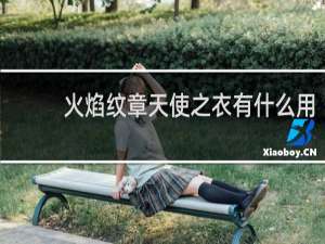 火焰纹章天使之衣有什么用