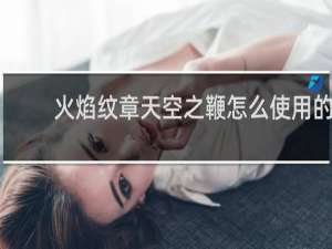 火焰纹章天空之鞭怎么使用的