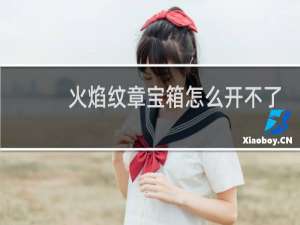 火焰纹章宝箱怎么开不了