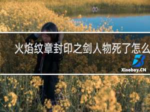 火焰纹章封印之剑人物死了怎么办