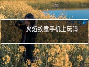 火焰纹章手机上玩吗