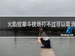 火焰纹章斗技场打不过可以取消吗