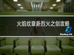 火焰纹章新烈火之剑攻略