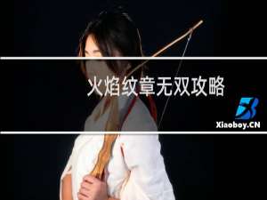 火焰纹章无双攻略