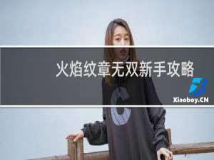 火焰纹章无双新手攻略