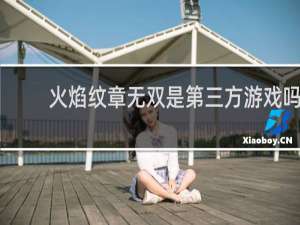 火焰纹章无双是第三方游戏吗