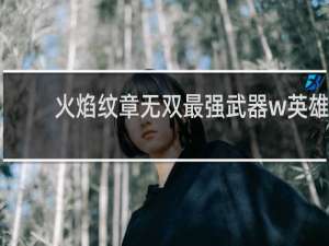 火焰纹章无双最强武器w英雄