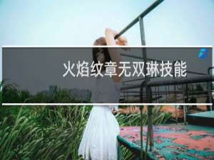 火焰纹章无双琳技能