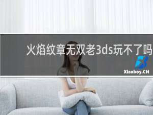 火焰纹章无双老3ds玩不了吗