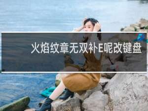 火焰纹章无双补E呢改键盘