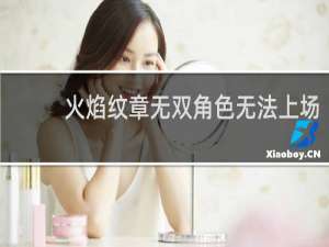 火焰纹章无双角色无法上场