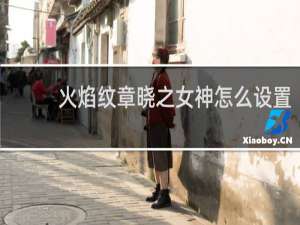 火焰纹章晓之女神怎么设置