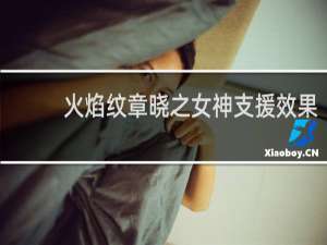 火焰纹章晓之女神支援效果