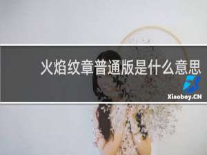 火焰纹章普通版是什么意思