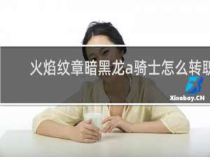 火焰纹章暗黑龙a骑士怎么转职