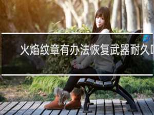 火焰纹章有办法恢复武器耐久吗