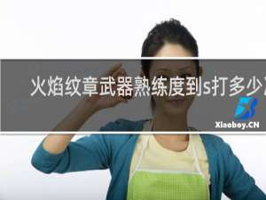 火焰纹章武器熟练度到s打多少次