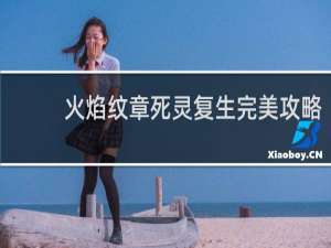 火焰纹章死灵复生完美攻略