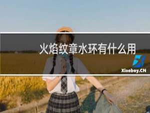 火焰纹章水环有什么用