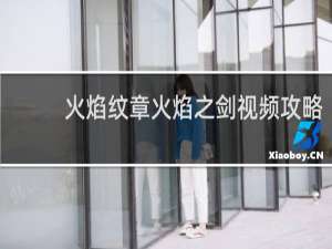 火焰纹章火焰之剑视频攻略