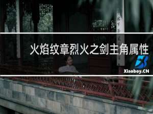 火焰纹章烈火之剑主角属性