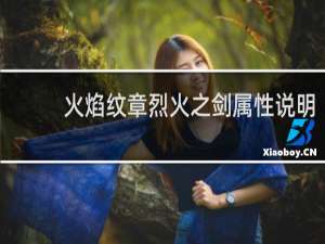 火焰纹章烈火之剑属性说明