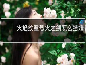 火焰纹章烈火之剑怎么结婚