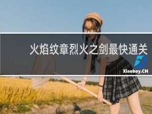 火焰纹章烈火之剑最快通关