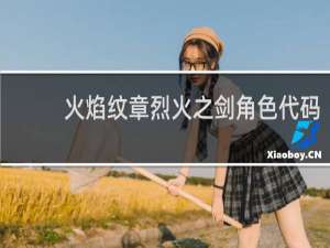 火焰纹章烈火之剑角色代码