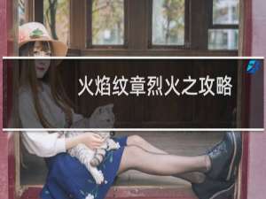 火焰纹章烈火之攻略