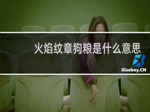 火焰纹章狗粮是什么意思
