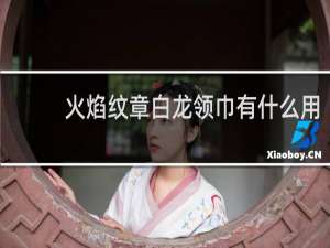 火焰纹章白龙领巾有什么用