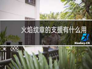 火焰纹章的支援有什么用