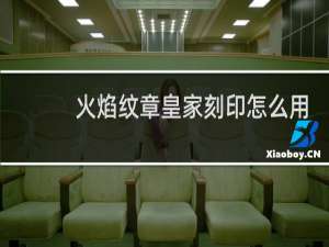 火焰纹章皇家刻印怎么用