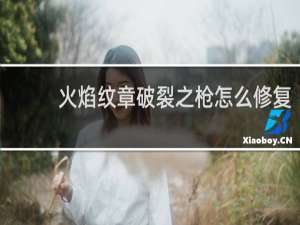 火焰纹章破裂之枪怎么修复