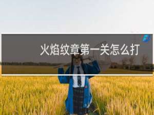 火焰纹章第一关怎么打