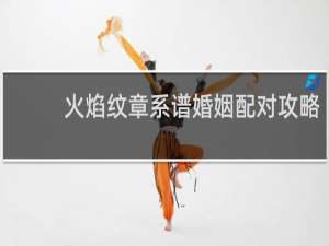 火焰纹章系谱婚姻配对攻略