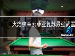 火焰纹章索菲亚复苏最强武器