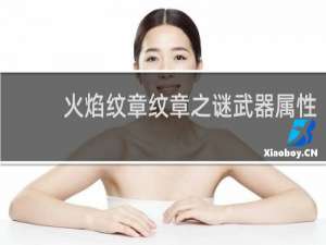 火焰纹章纹章之谜武器属性