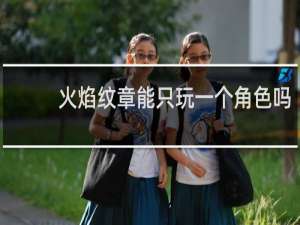 火焰纹章能只玩一个角色吗