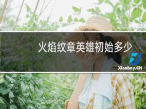 火焰纹章英雄初始多少