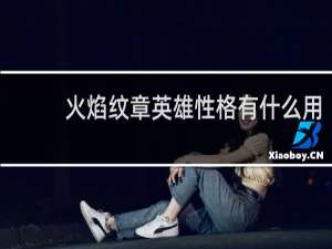 火焰纹章英雄性格有什么用