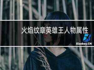 火焰纹章英雄王人物属性