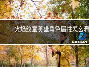火焰纹章英雄角色属性怎么看