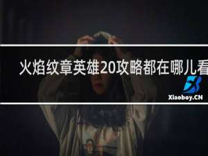 火焰纹章英雄 攻略都在哪儿看啊