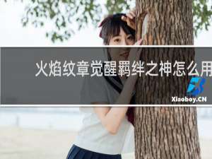 火焰纹章觉醒羁绊之神怎么用