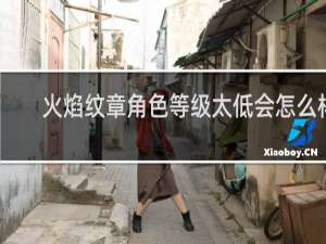 火焰纹章角色等级太低会怎么样